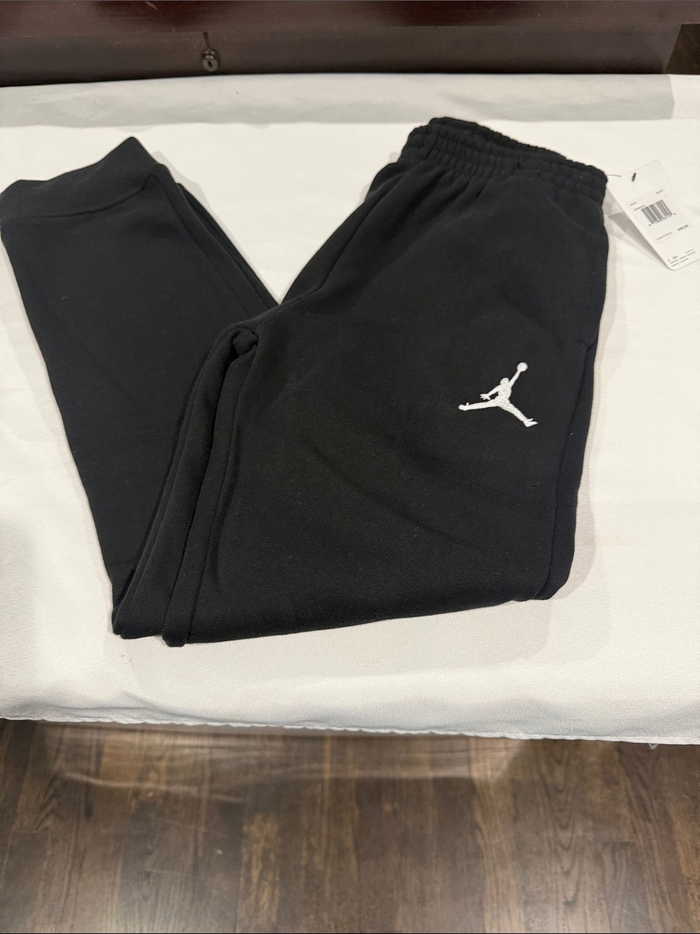 Jordan Black Sweatpants with White Jumpman Logo